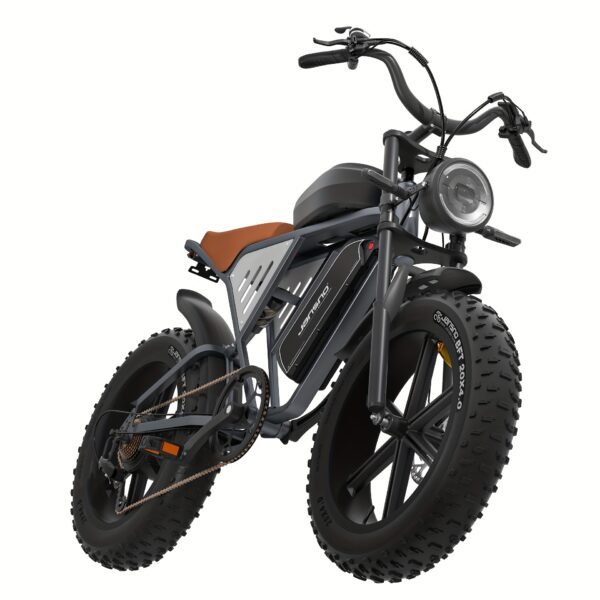 JANSNO Electric Bike 20" X 4.0 Fat Tire Electric Bicycle For Adults With 500W Brushless Motor, 48V 34Ah Removable Dual Battery, Top Speed Of 15Mph, 7-Speed Transmission Commuter E-bikes